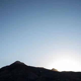 Image of M Mountain at sunset